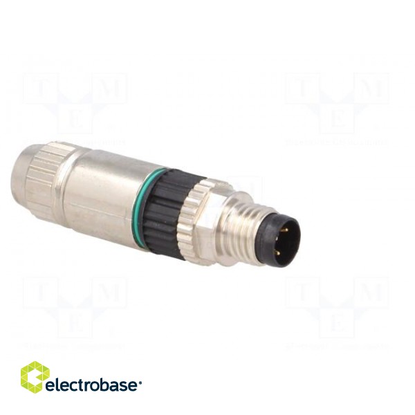 Connector: M8 | male | PIN: 3 | straight | for cable | plug | 4A | IP67 | 32V image 8