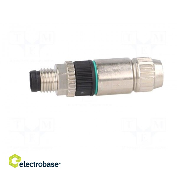Connector: M8 | male | PIN: 3 | straight | for cable | plug | 4A | IP67 | 32V image 3