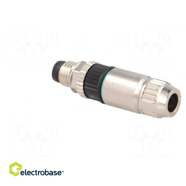 Connector: M8 | male | PIN: 3 | straight | for cable | plug | 4A | IP67 | 32V image 4