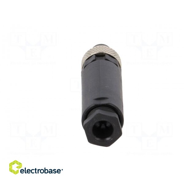 Connector: M8 | male | PIN: 3 | straight | for cable | plug | 4A | IP67 | 60V фото 5