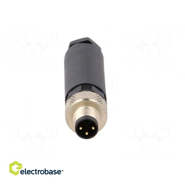 Connector: M8 | male | PIN: 3 | straight | for cable | plug | 4A | IP67 | 60V фото 9