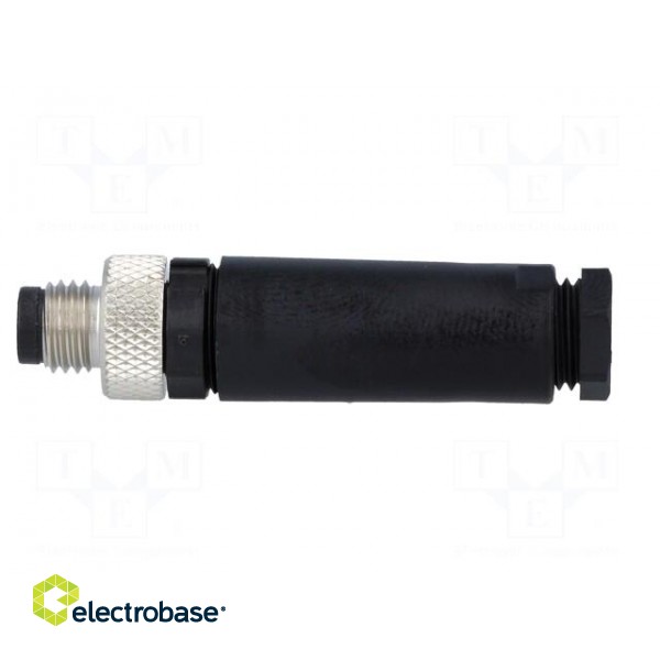 Connector: M8 | male | PIN: 3 | straight | for cable | plug image 3