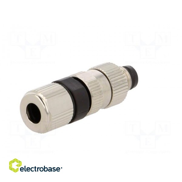 Connector: M8 | male | PIN: 3 | straight | for cable | plug | IP68 | 75V image 6