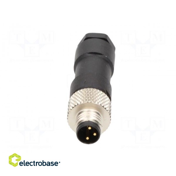 Connector: M8 | male | PIN: 3 | straight | for cable | plug | Nano-Change paveikslėlis 9