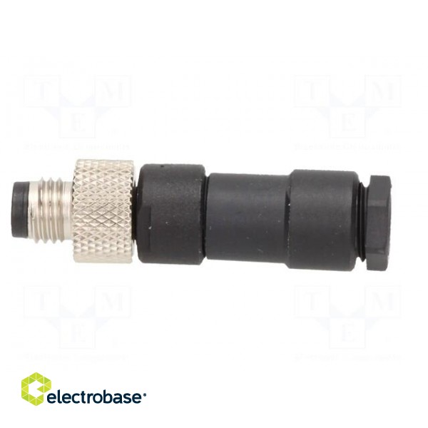Connector: M8 | male | PIN: 3 | straight | for cable | plug | Nano-Change paveikslėlis 3