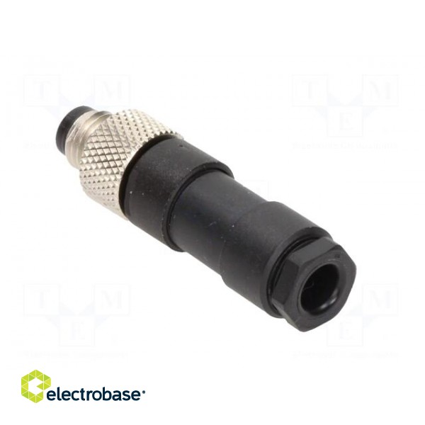Connector: M8 | male | PIN: 3 | straight | for cable | plug | Nano-Change paveikslėlis 4