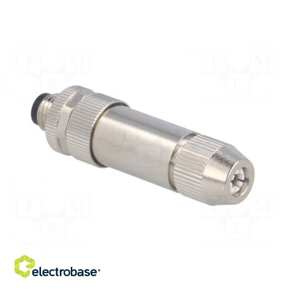 Connector: M8 | male | PIN: 3 | straight | shielded | for cable | plug фото 4