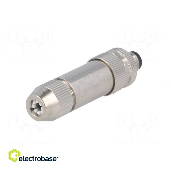 Connector: M8 | male | PIN: 3 | straight | shielded | for cable | plug фото 6