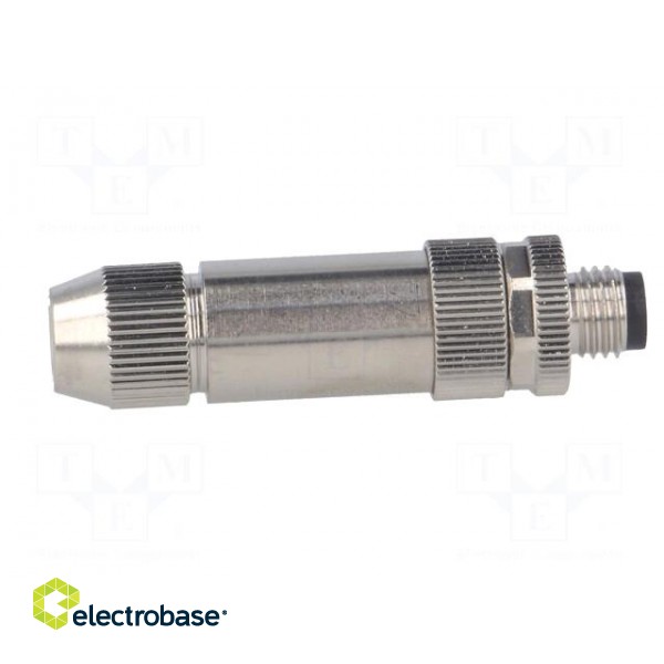 Connector: M8 | male | PIN: 3 | straight | shielded | for cable | plug фото 7