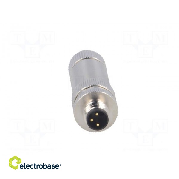 Connector: M8 | male | PIN: 3 | straight | shielded | for cable | plug paveikslėlis 9