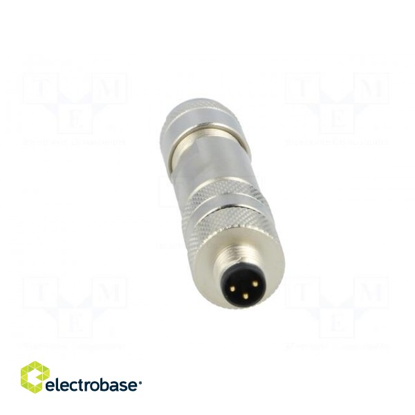 Connector: M8 | male | PIN: 3 | straight | shielded | for cable | plug paveikslėlis 9