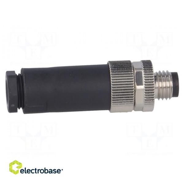 Connector: M8 | male | PIN: 3 | straight | unshielded | for cable | plug image 7