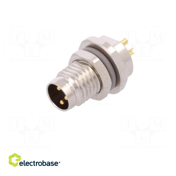 Connector: M8 | male | PIN: 3 | unshielded | socket | IP67 | 60V | 2.5÷4.5mm image 2