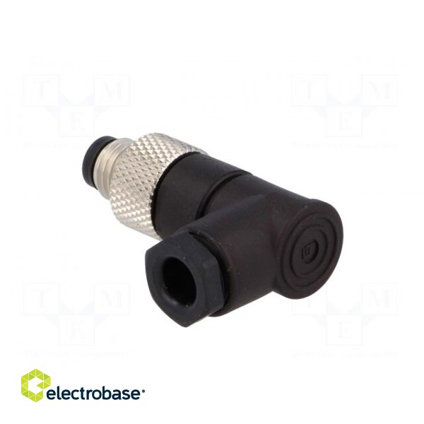 Connector: M8 | male | PIN: 4 | angled 90° | for cable | plug image 4