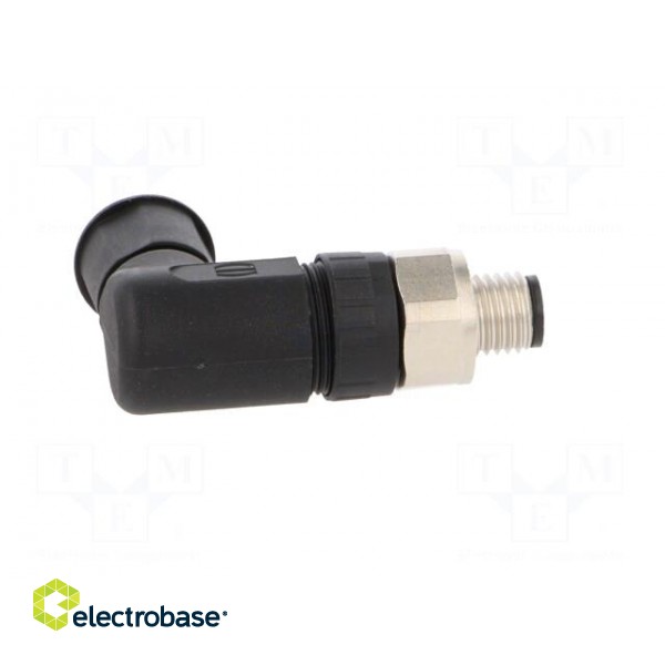 Connector: M8 | male | PIN: 4 | angled 90° | for cable | plug | 4A | IP67 image 7