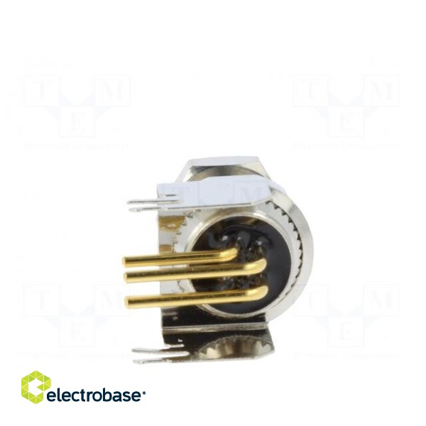 Connector: M8 | male | PIN: 4 | angled 90° | on PCBs | socket | 4A | IP68 image 5