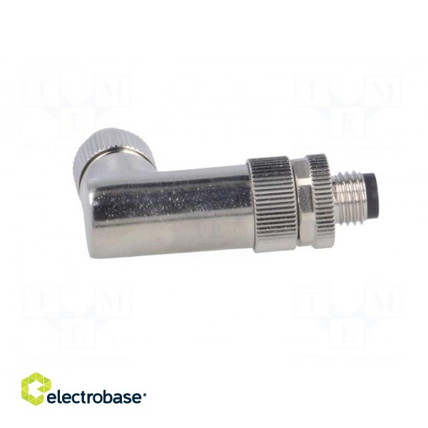 Connector: M8 | male | PIN: 4 | angled 90° | shielded | for cable | plug image 7
