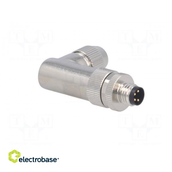 Connector: M8 | male | PIN: 4 | angled 90° | shielded | for cable | plug image 8