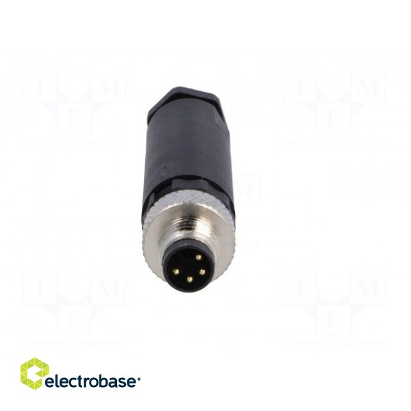 Connector: M8 | male | PIN: 4 | for cable | plug | 3A | IP67 | 30V image 9