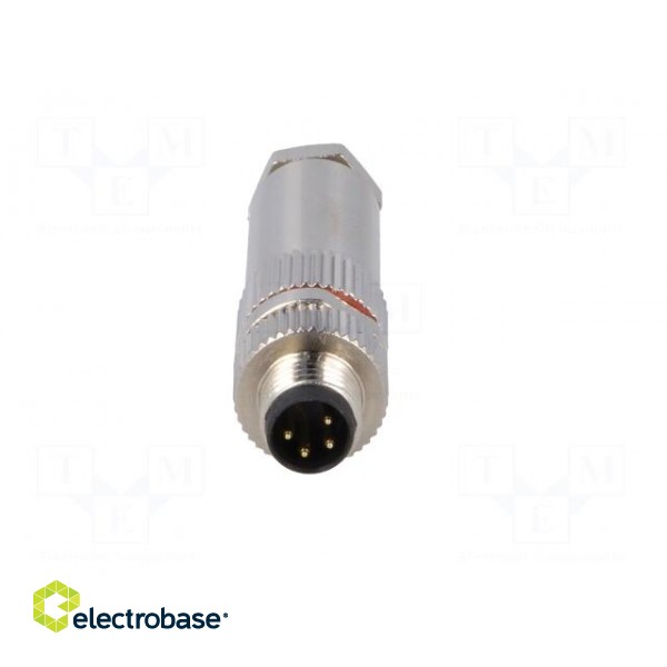 Connector: M8 | male | PIN: 4 | for cable | plug | 3A | IP67 | 30V фото 9