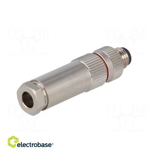 Connector: M8 | male | PIN: 4 | for cable | plug | 3A | IP67 | 30V фото 6