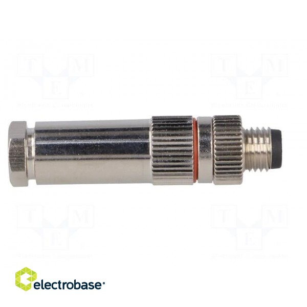Connector: M8 | male | PIN: 4 | for cable | plug | 3A | IP67 | 30V фото 7