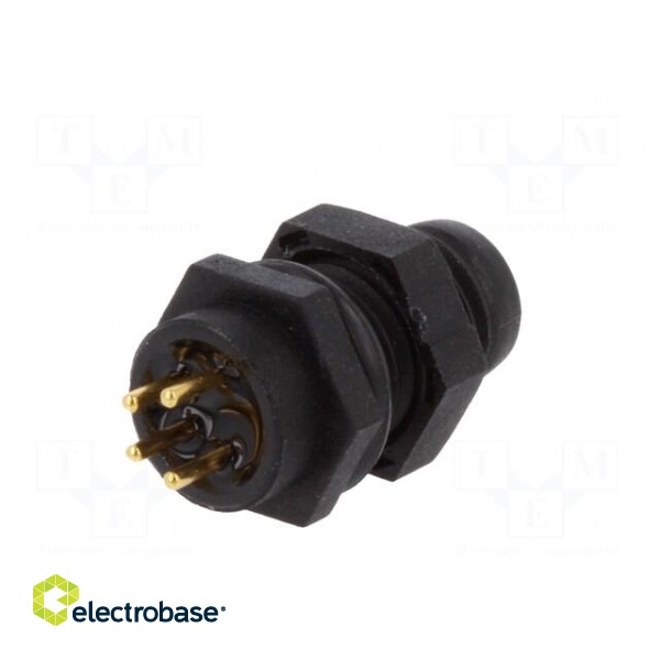 Connector: M8 | male | PIN: 4 | for panel mounting | socket | 3A | IP67 image 6