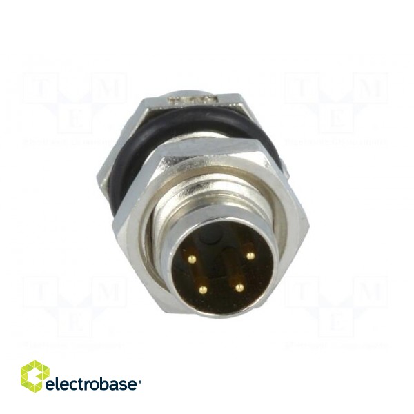 Connector: M8 | male | PIN: 4 | for panel mounting,front side nut image 9