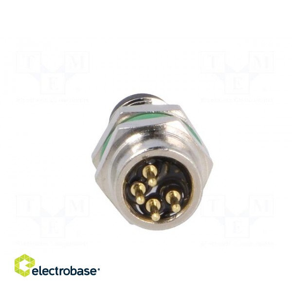Connector: M8 | male | PIN: 4 | for panel mounting,front side nut image 5