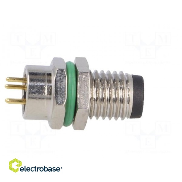 Connector: M8 | male | PIN: 4 | for panel mounting,front side nut paveikslėlis 7