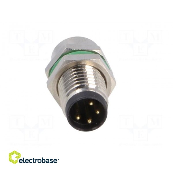 Connector: M8 | male | PIN: 4 | for panel mounting,front side nut image 9