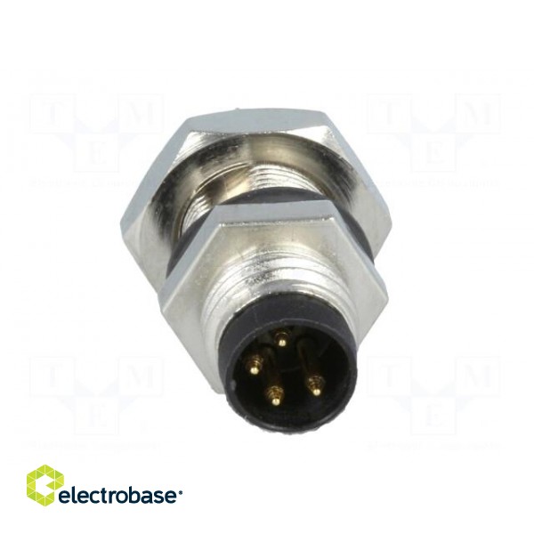 Connector: M8 | male | PIN: 4 | for panel mounting,rear side nut image 9
