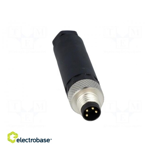 Connector: M8 | male | PIN: 4 | straight | for cable | plug image 9