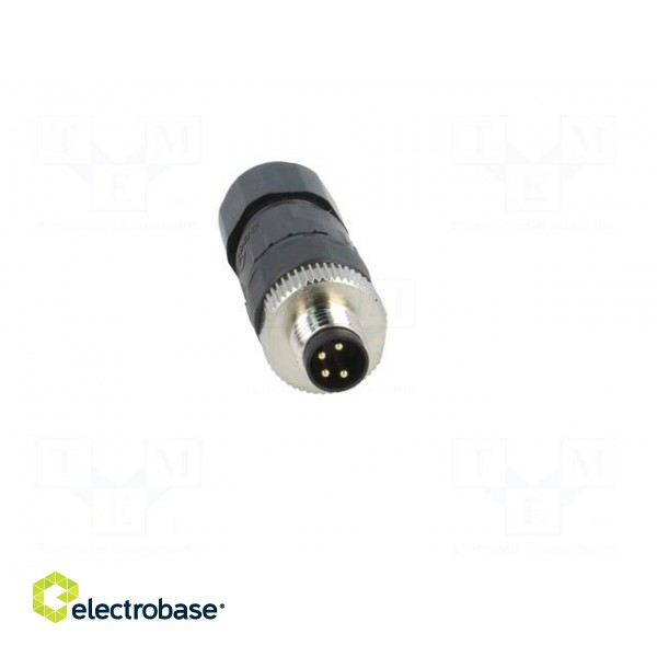 Connector: M8 | male | PIN: 4 | straight | for cable | plug | 3A | IP65 | 30V image 9