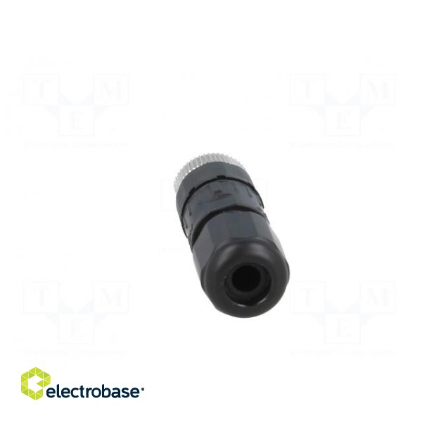 Connector: M8 | male | PIN: 4 | straight | for cable | plug | 3A | IP65 | 30V image 5