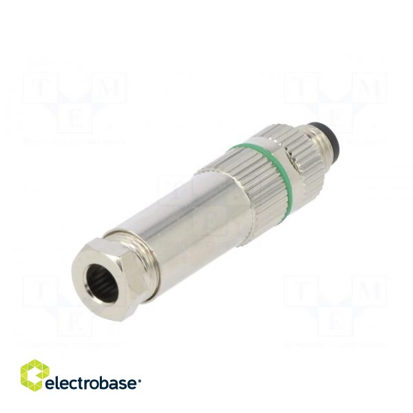 Connector: M8 | male | PIN: 4 | straight | for cable | plug | 3A | IP65/IP67 image 6