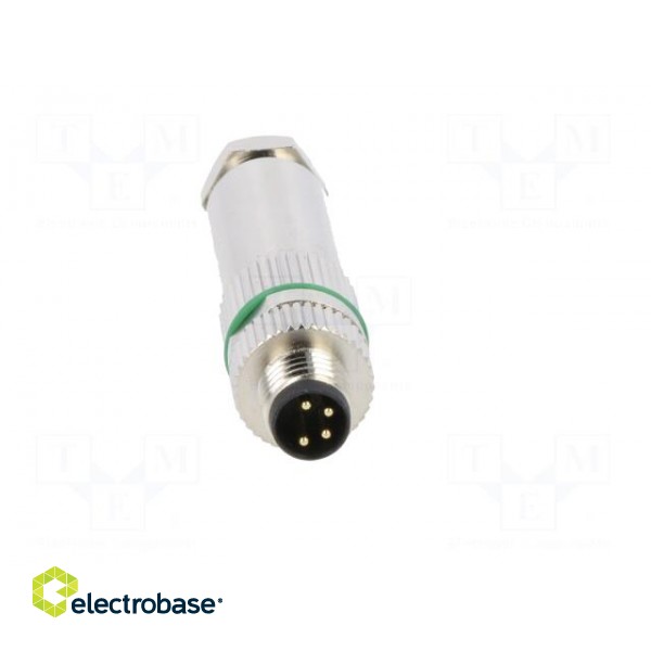 Connector: M8 | male | PIN: 4 | straight | for cable | plug | 3A | IP65,IP67 image 9