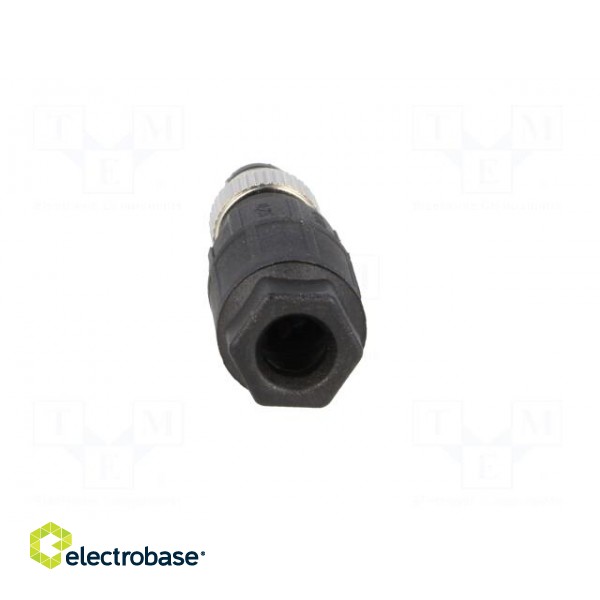 Connector: M8 | male | PIN: 4 | straight | for cable | plug | 4A | IP65/IP67 image 5