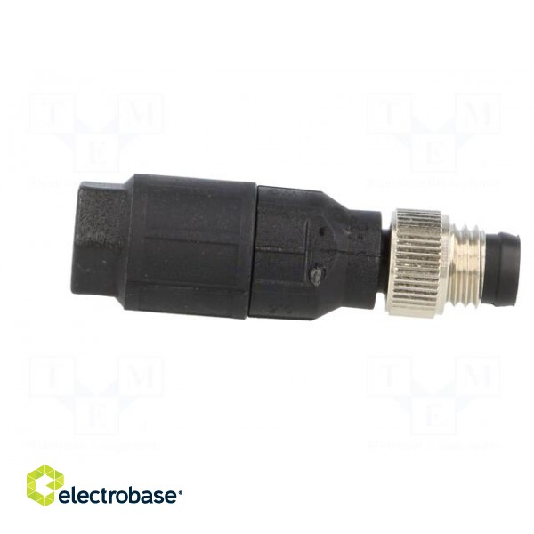 Connector: M8 | male | PIN: 4 | straight | for cable | plug | 4A | IP65/IP67 image 7