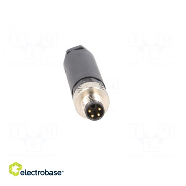 Connector: M8 | male | PIN: 4 | straight | for cable | plug | 4A | IP67 | 30V фото 9