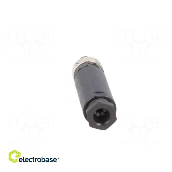 Connector: M8 | male | PIN: 4 | straight | for cable | plug | 4A | IP67 | 30V фото 5