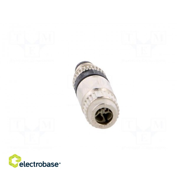 Connector: M8 | male | PIN: 4 | straight | for cable | plug | 4A | IP67 | 32V фото 5