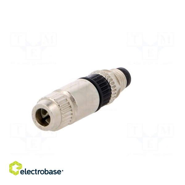 Connector: M8 | male | PIN: 4 | straight | for cable | plug | 4A | IP67 | 32V image 6