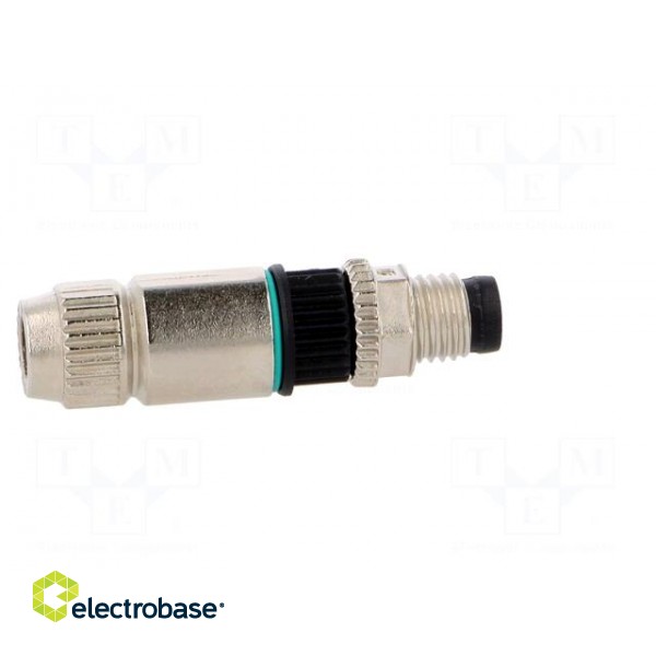Connector: M8 | male | PIN: 4 | straight | for cable | plug | 4A | IP67 | 32V image 7