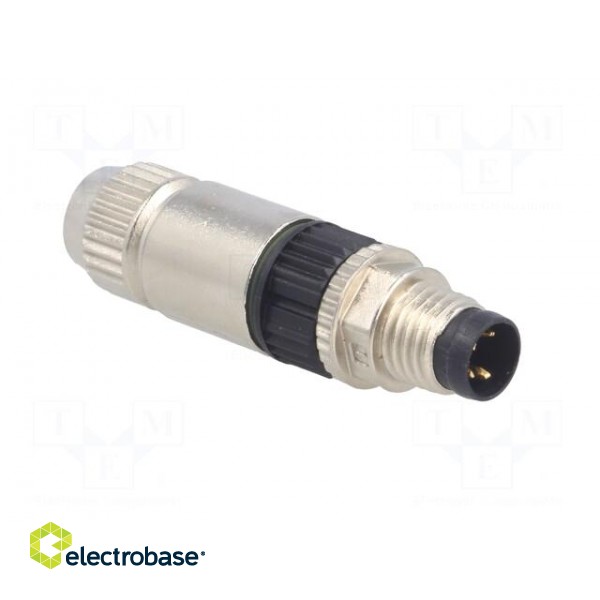 Connector: M8 | male | PIN: 4 | straight | for cable | plug | 4A | IP67 | 32V image 8