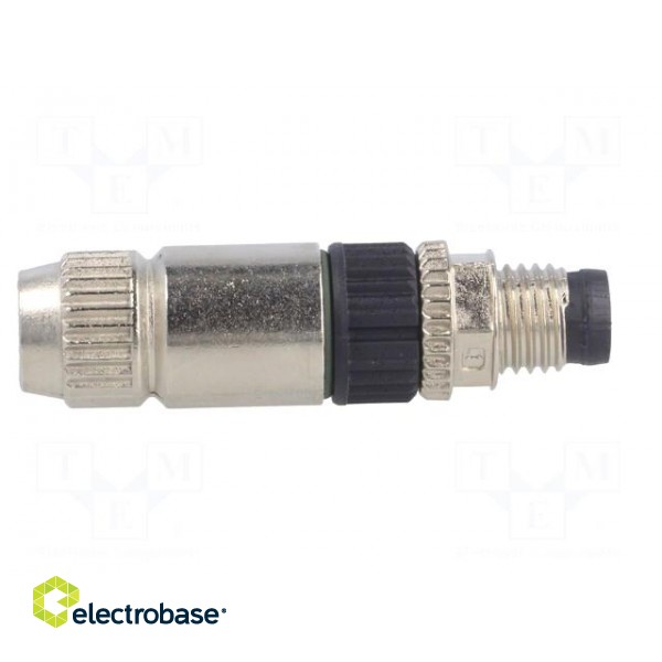 Connector: M8 | male | PIN: 4 | straight | for cable | plug | 4A | IP67 | 32V paveikslėlis 7