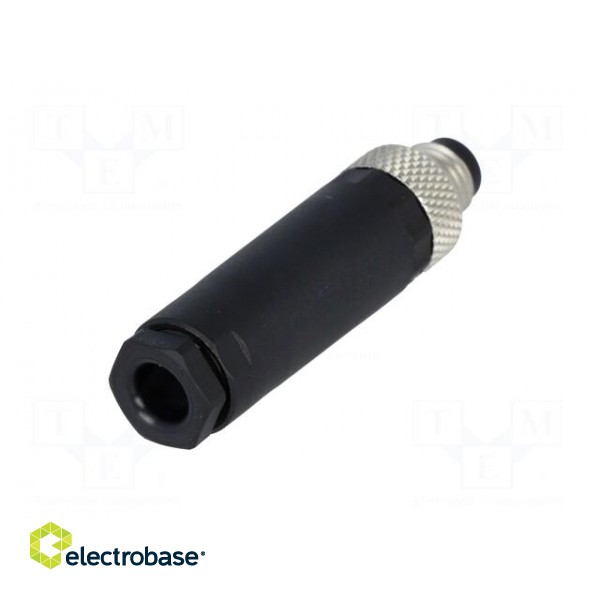Connector: M8 | male | PIN: 4 | straight | for cable | plug image 6