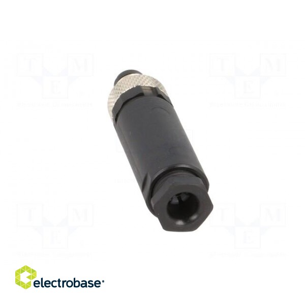 Connector: M8 | male | PIN: 4 | straight | for cable | plug | IP67 | 30V paveikslėlis 5