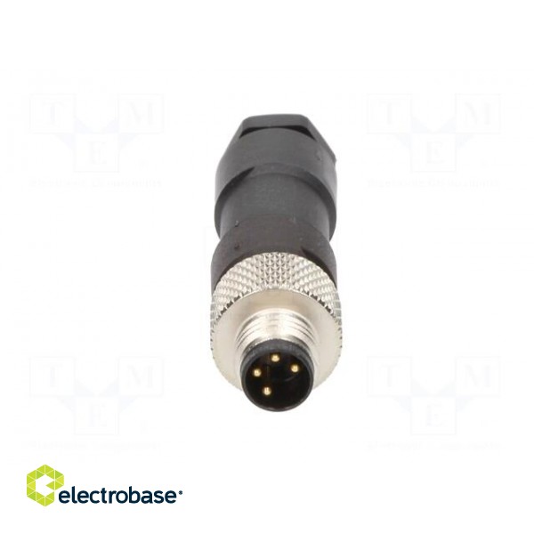 Connector: M8 | male | PIN: 4 | straight | for cable | plug | Nano-Change paveikslėlis 9