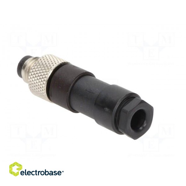 Connector: M8 | male | PIN: 4 | straight | for cable | plug | Nano-Change paveikslėlis 4